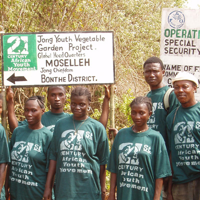 Bonthe District Youth Vegetable Team in Jong Chiefdom.