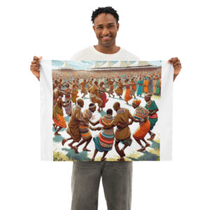 MWAMBOKO DANCE TANZANIA Indoor Wall Tapestry