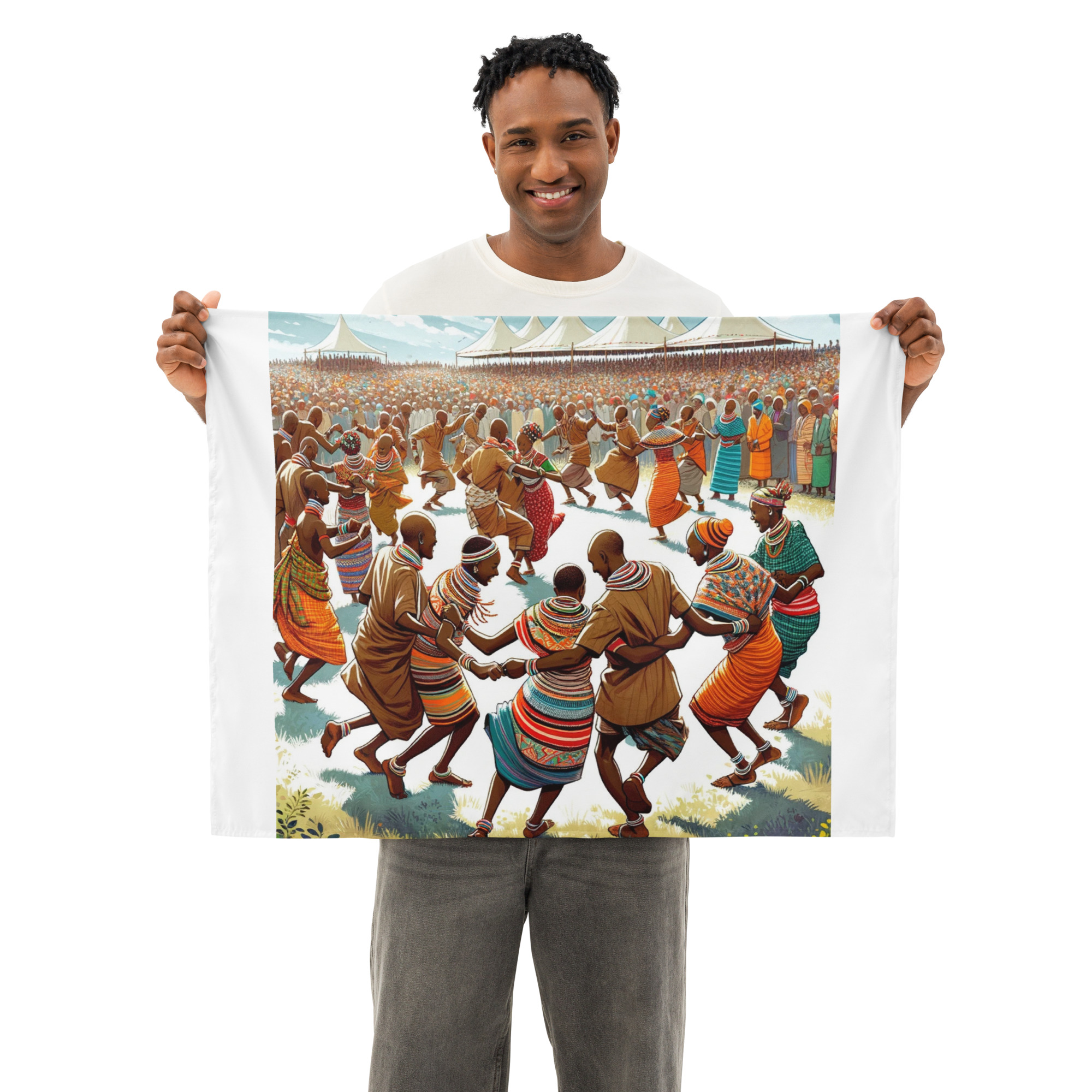 MWAMBOKO DANCE TANZANIA Indoor Wall Tapestry