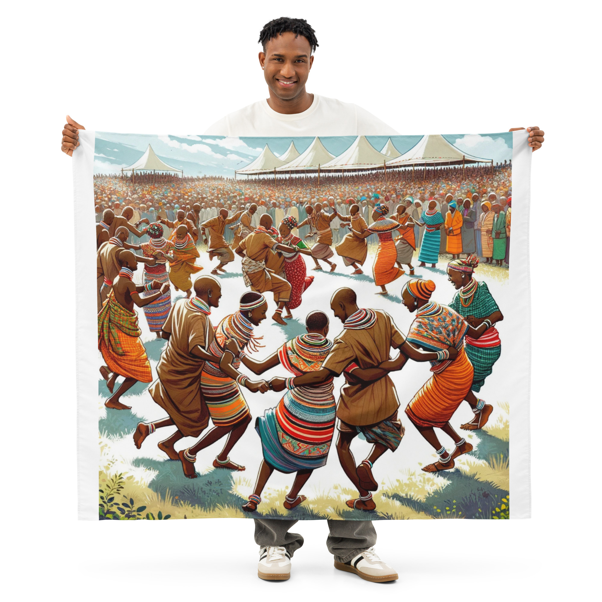 MWAMBOKO DANCE TANZANIA Indoor Wall Tapestry - Image 2